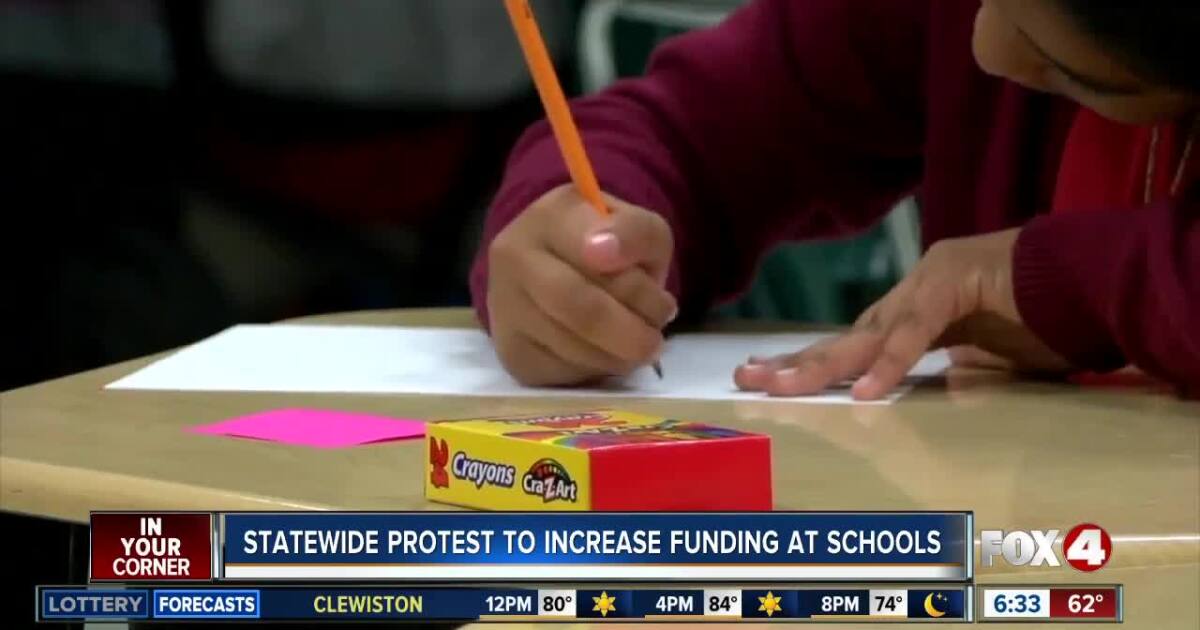 Peaceful protests at Fla. schools call for increased funding
