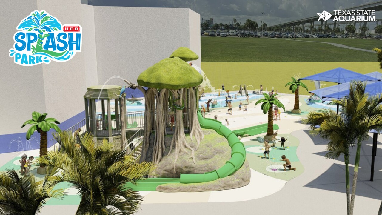 Texas State Aquarium new splash park