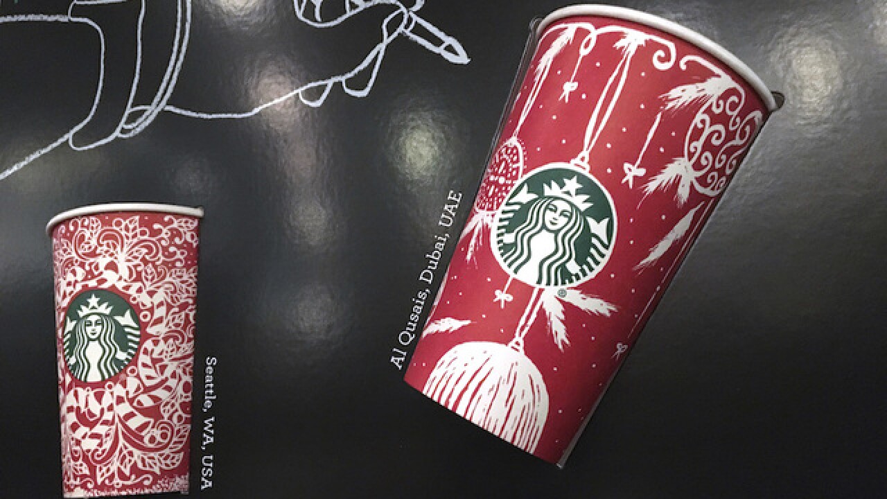 Starbucks' 2016 holiday cups feature Santa, traditional imagery