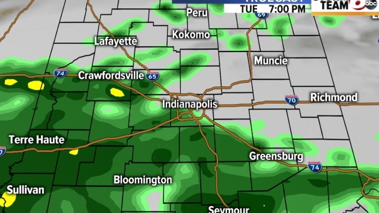 PHOTOS: See when light showers will hit you