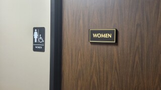 Bathroom restroom door womens