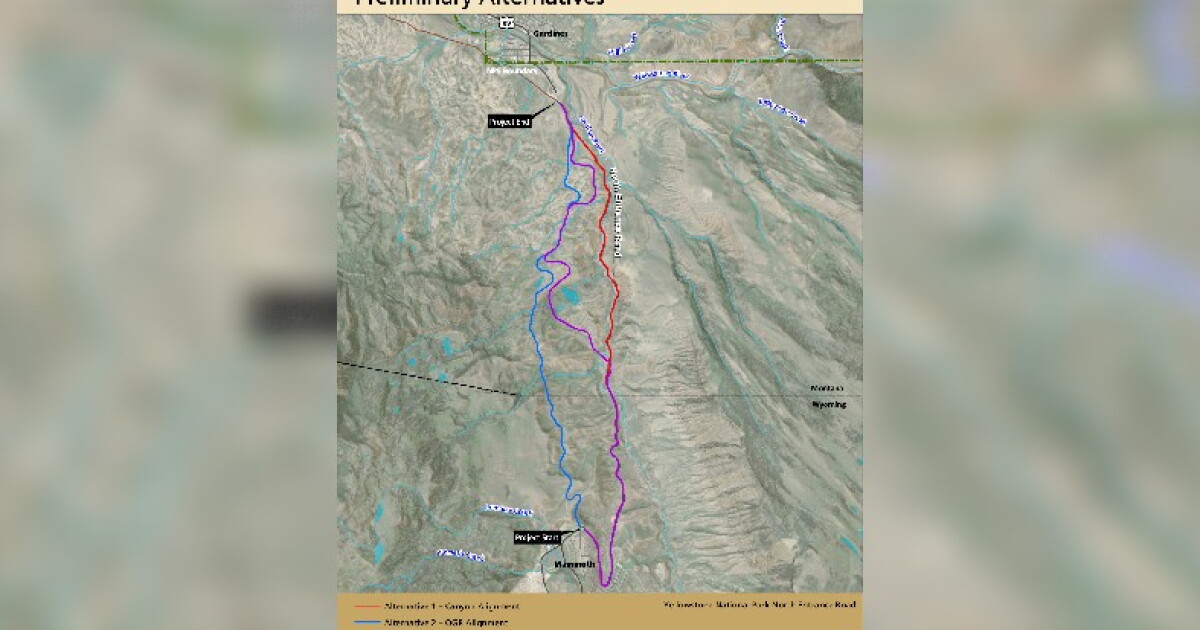 Yellowstone National Park floats 3 proposals for permanent North Entrance road - Vimarsana News