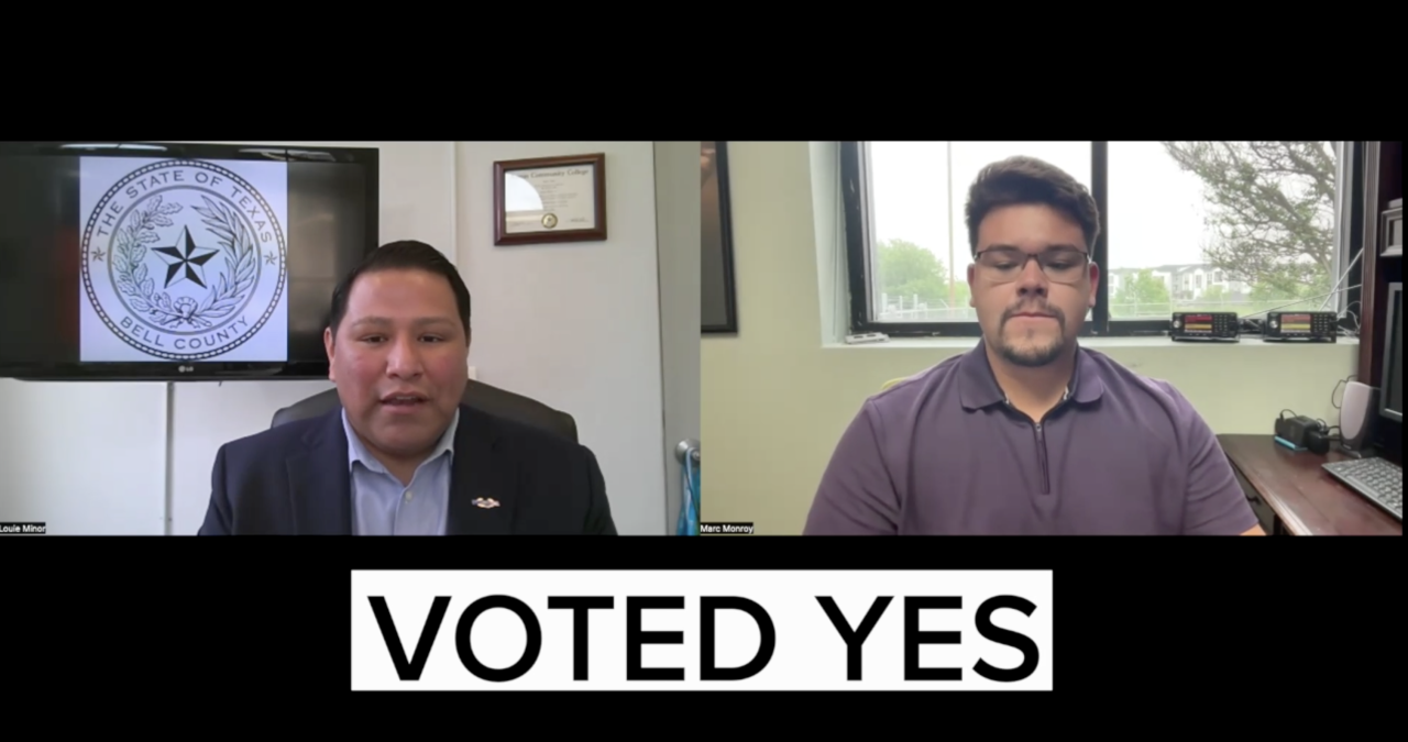 louie minor 'yes' vote