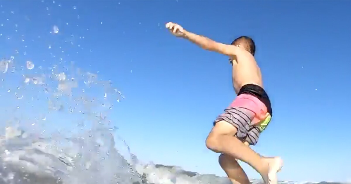 VIDEO Shark knocks Florida boy off surfboard