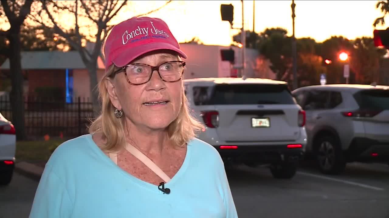 Stuart resident Cathy Scott has some concerns about a train station in her city. Feb. 26, 2024