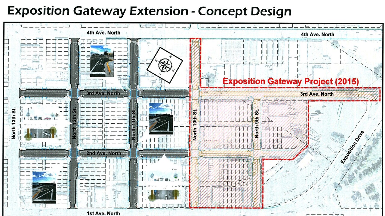 East Billings Industrial Revitalization District Paving Project Map