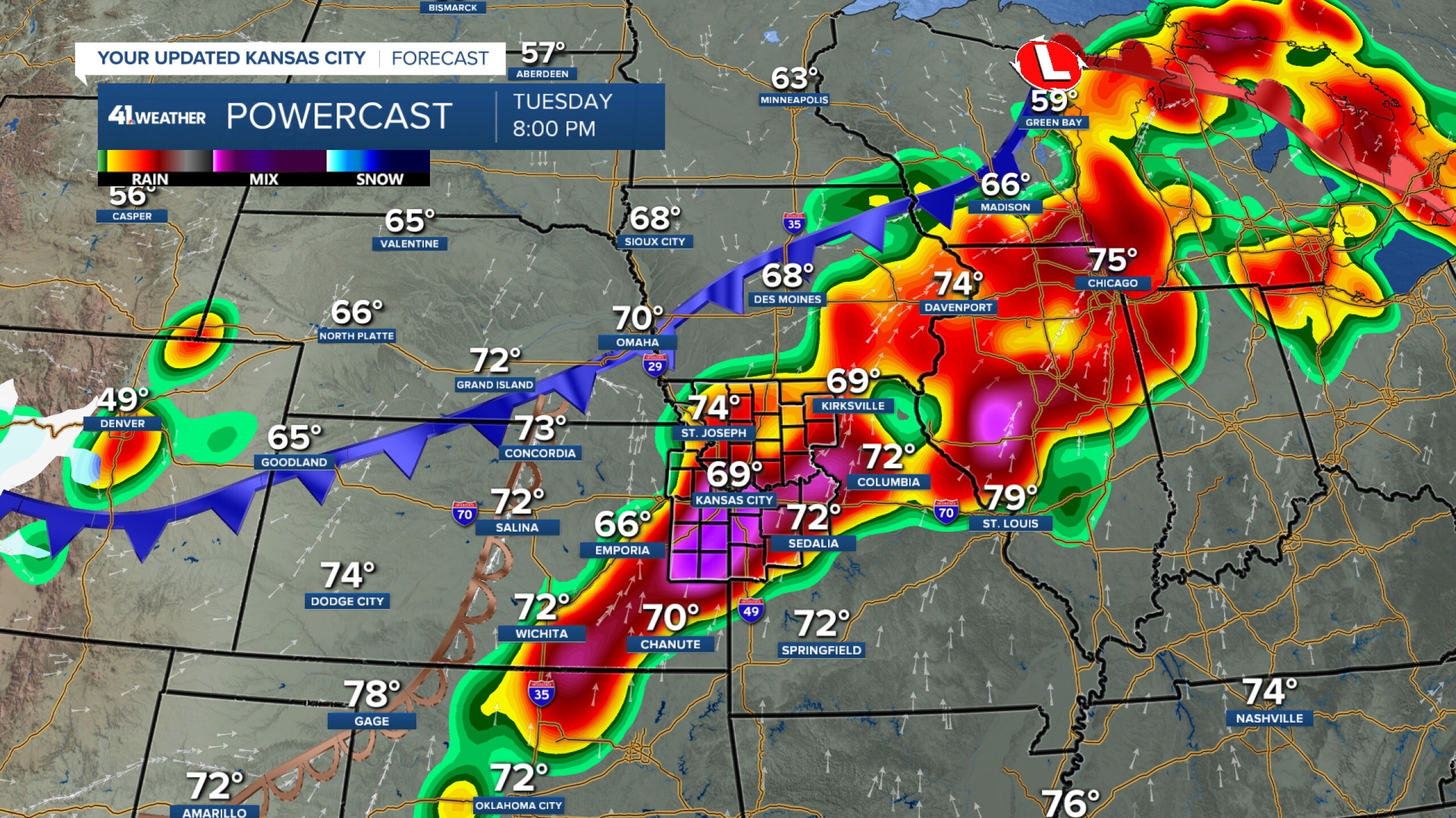 KSHB 41 Weather Blog | Several chances of thunderstorms