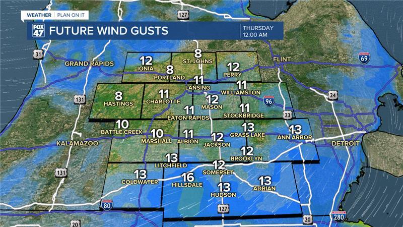 Winds calm past midnight to allow for frost development