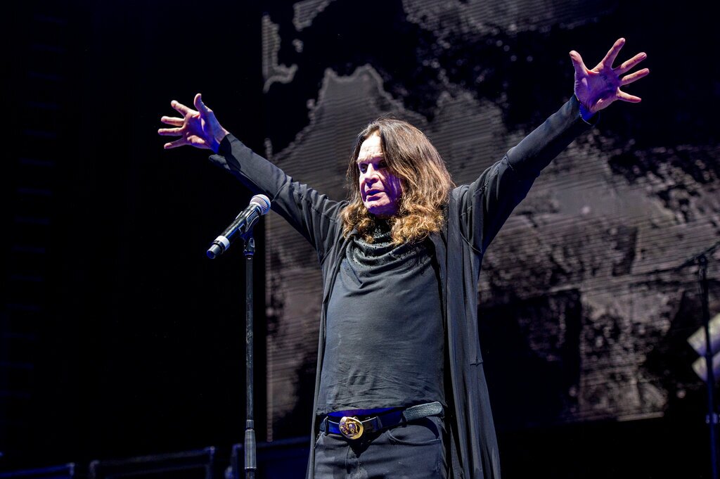 Ozzy Osbourne of Black Sabbath performs at Ozzfest 2016 at San Manuel Amphitheater in California.
