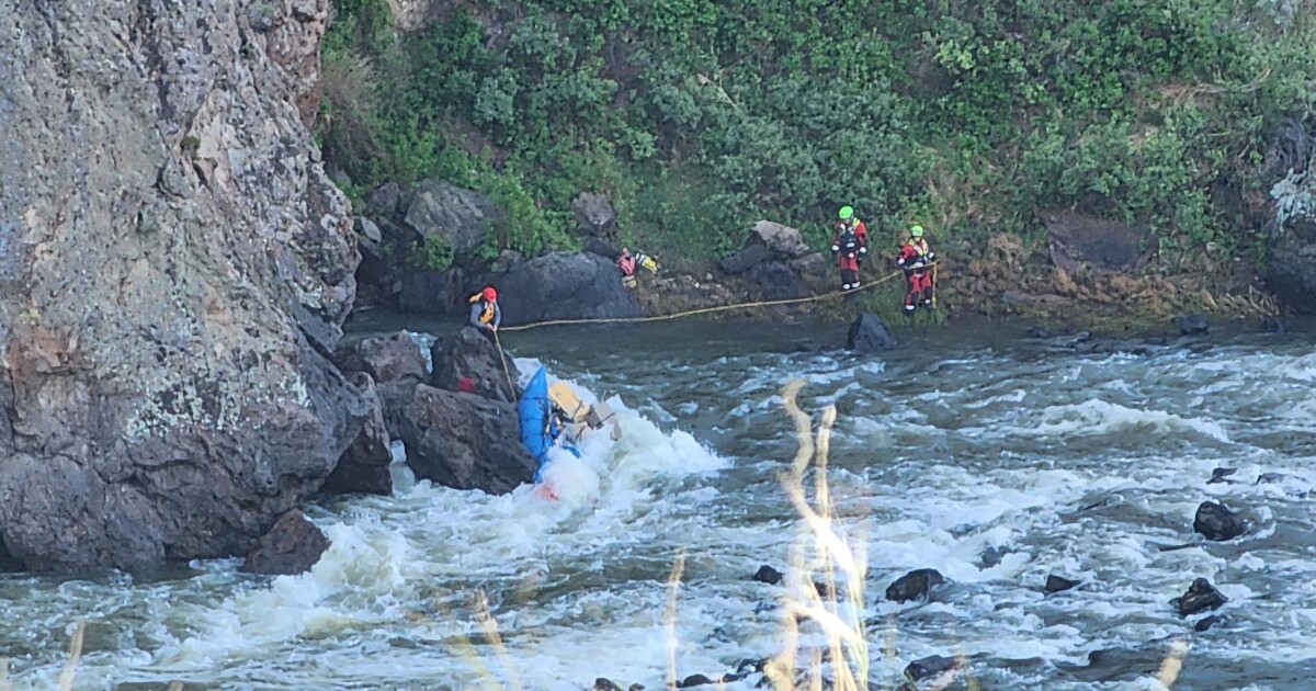 Idaho National Guard and Boise Fire Department rescue rafters from ...