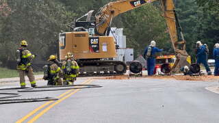 Chesterfield Fire & EMS ruptured gas line