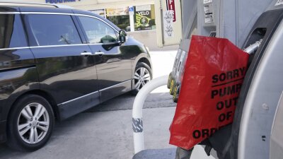 An out-of-service gas pump