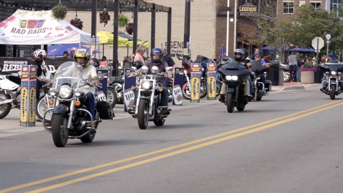 Western Avenue shuts down for Muskegon's Rebel Road motorcycle event; Bike Time returns for 20th year