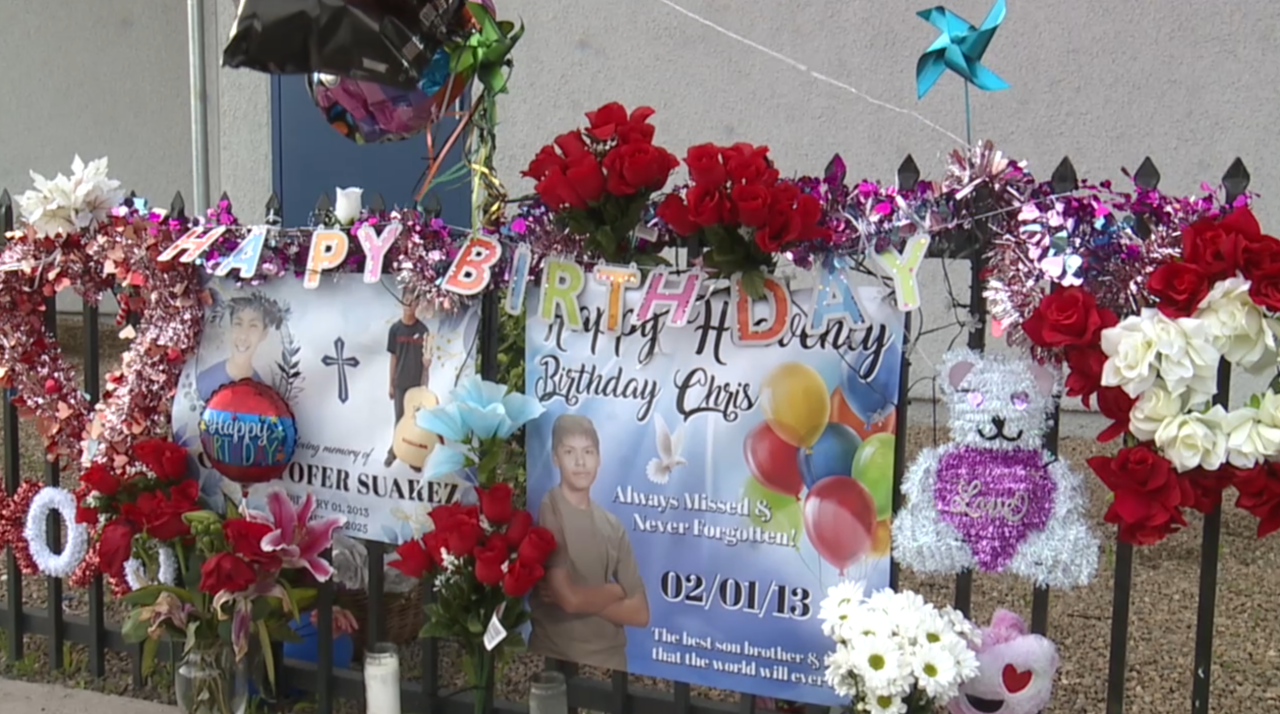 Officers issue Valentine's warnings at crosswalk marked by tragedy