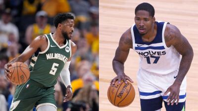 Photographed left to right: Malik Beasley, Ed Davis