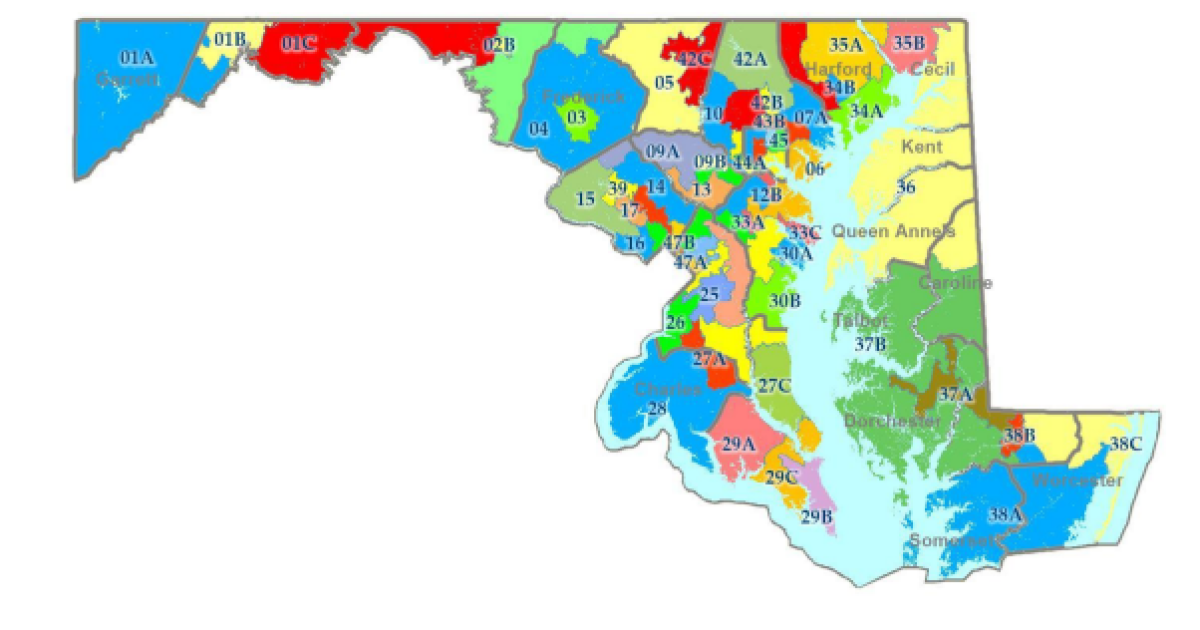 Map Of Maryland Districts Lawsuit Challenges Maryland's Newly Passed Legislative Redistricting Map