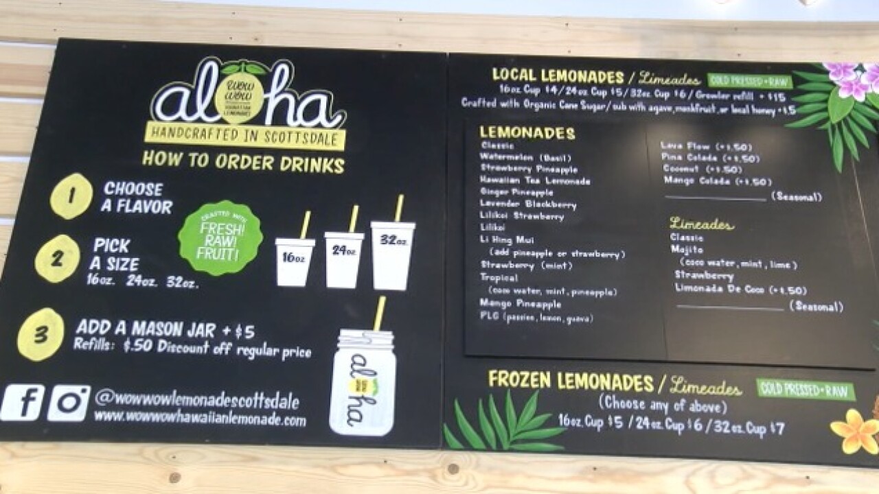 Aloha Wow Wow Lemonade Brings Hawai I To Scottsdale
