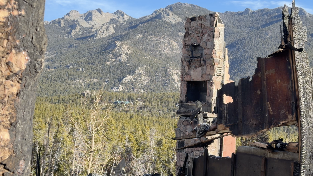 The Edward's house destroyed by fire