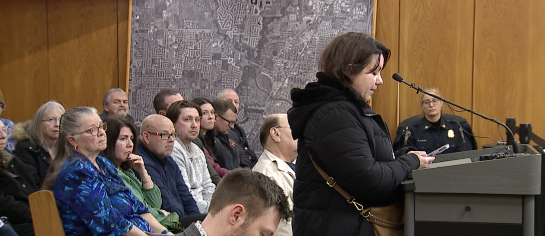 The regularly scheduled board meeting took place exactly two weeks since the blast