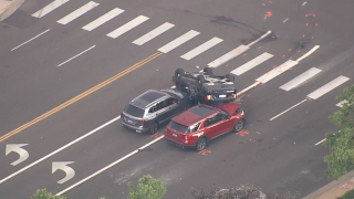 Aurora PD Patrol Vehicle Flipped 