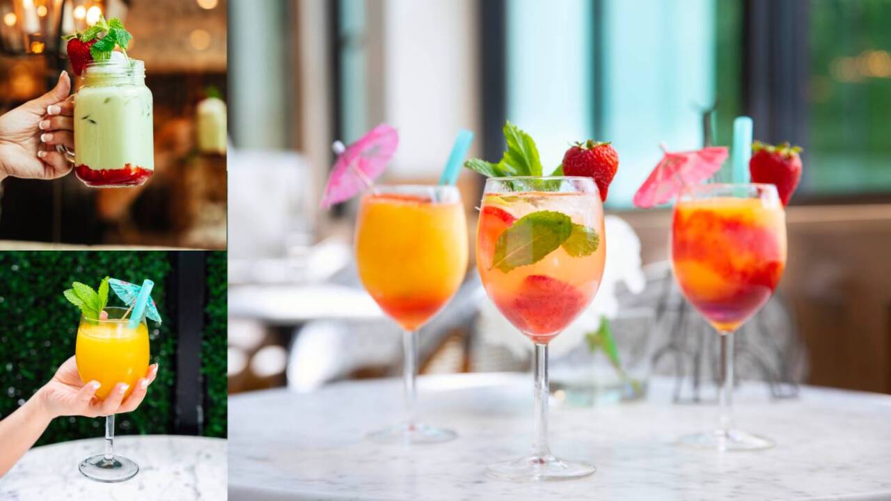 A look at some of the drinks offered at Sweet Paris Crêperie & Café.