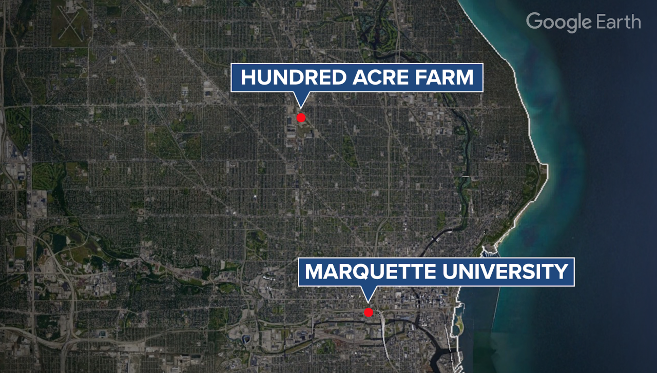 Hundred acre, Marqutte map