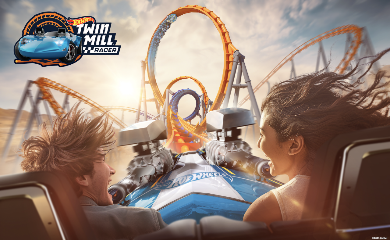 'Twin Mill' rendering that's part of the Mattel Adventure Park in Glendale, Arizona.
