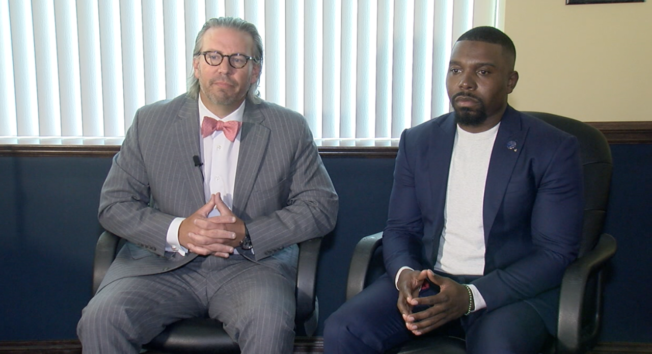 Attorney Ben Dusing and suspended City Councilman Jeff Pastor.