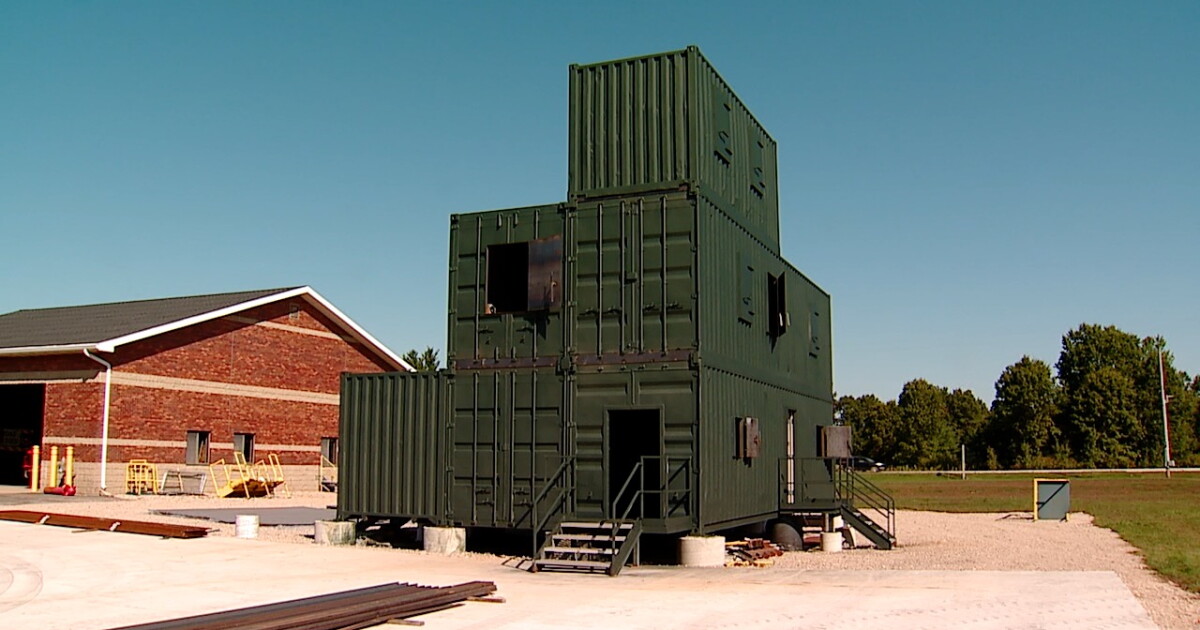 Courtland Fire Department builds training facility using shipping ...