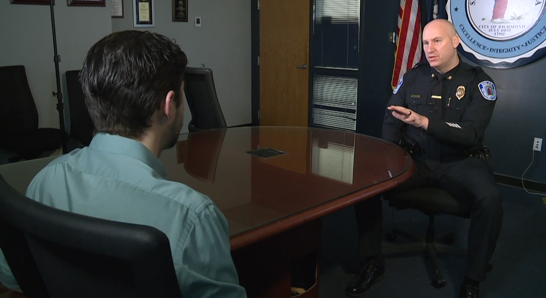 CBS 6 Investigative Reporter Tyler Layne and Richmond's Police Chief Rick Edwards