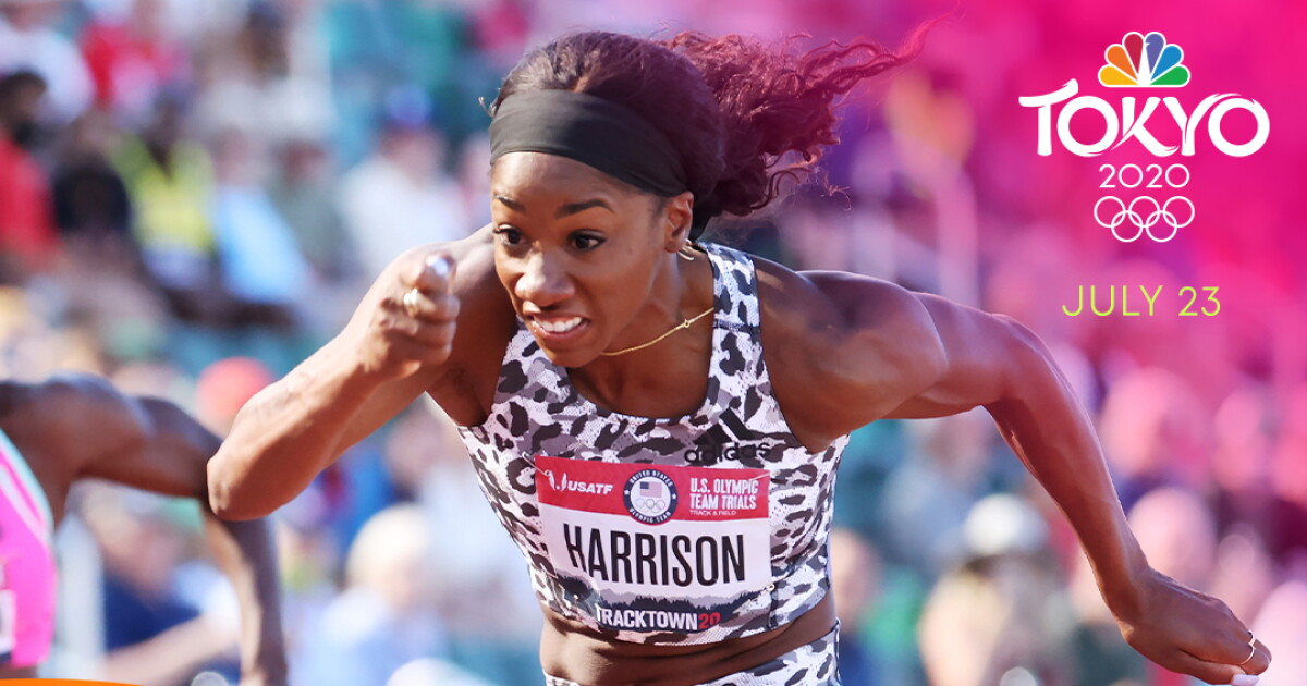 Harrison heading to Olympics after winning 100M Hurdles