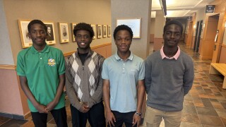 Johnson Kwingwa, Akram Madongo, Jamal Kilimila and Junior Omary are all international students from Tanzania who can now play soccer with their Living Word Luthern High School team