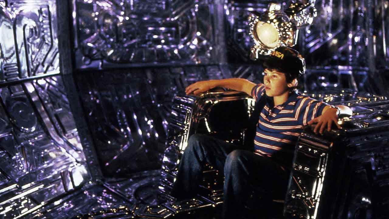 Joey Cramer as David Freeman in scene from 'Flight of the Navigator'