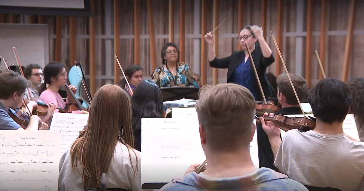 Cu Boulder Chamber Orchestra rehearsal