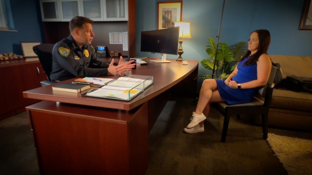 Chief Anthony Sizemore speaks to Executive Reporter Kaitlin Knapp