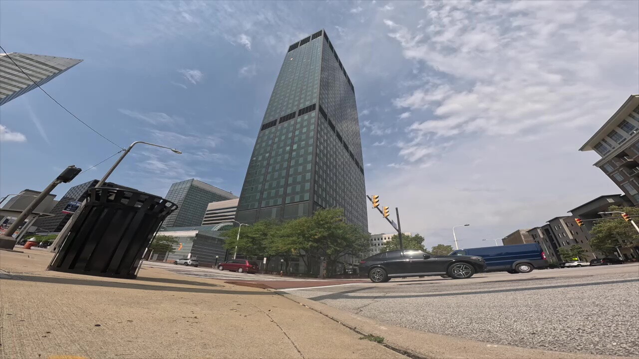 At 40 stories, Erieview Tower is one of downtown Cleveland's tallest buildings. It opened in 1964 as the centerpiece of an urban renewal push.