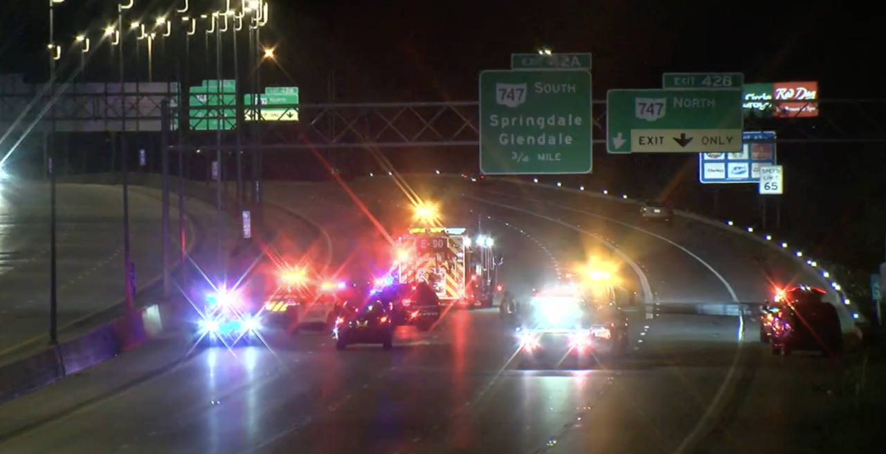 I-275 westbound pedestrian hit