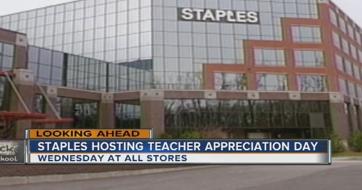 Staples Hosts Teacher Appreciation Day Wednesday Staples hosts teacher appreciation day wednesday