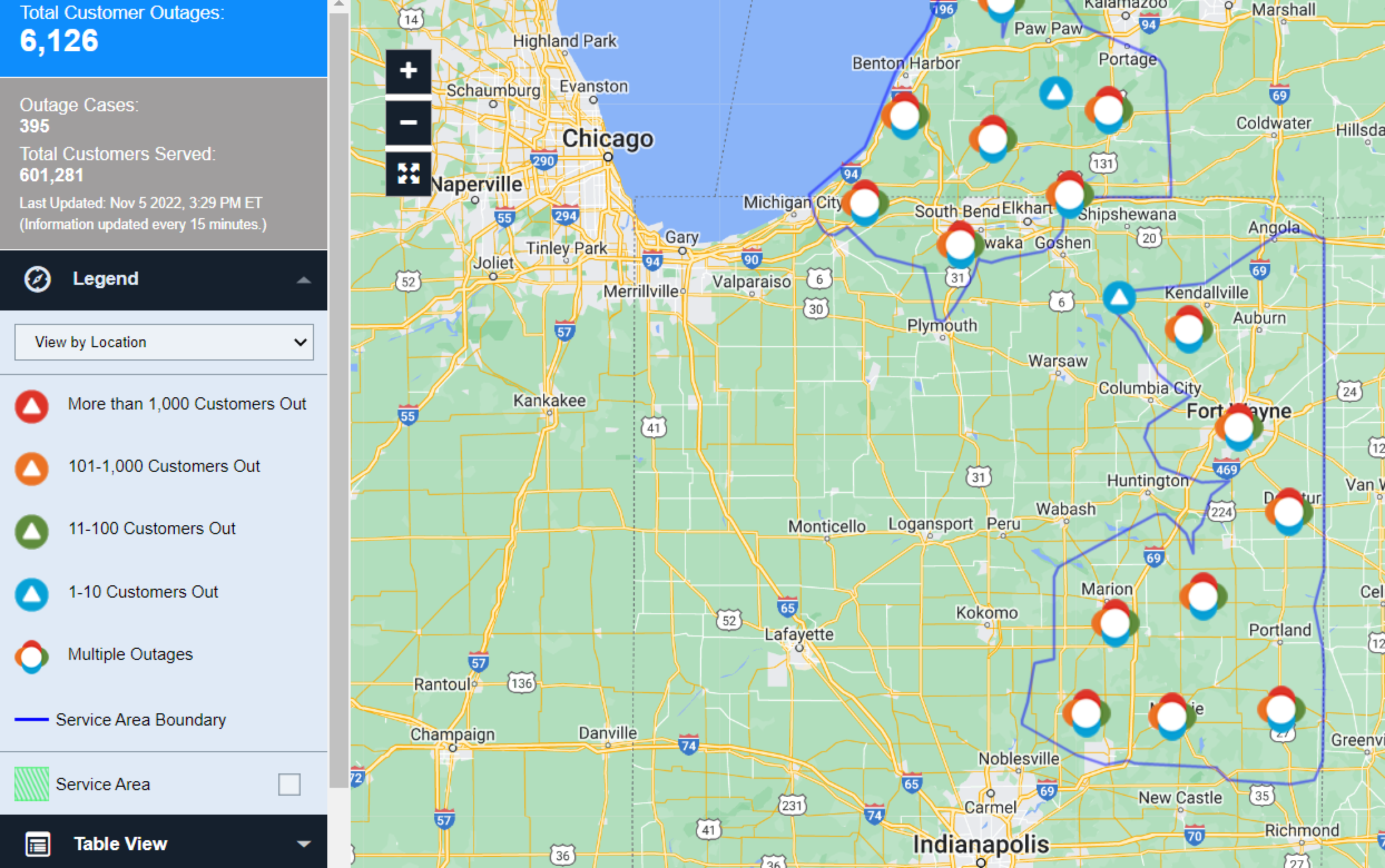 Thousands without power across Central Indiana