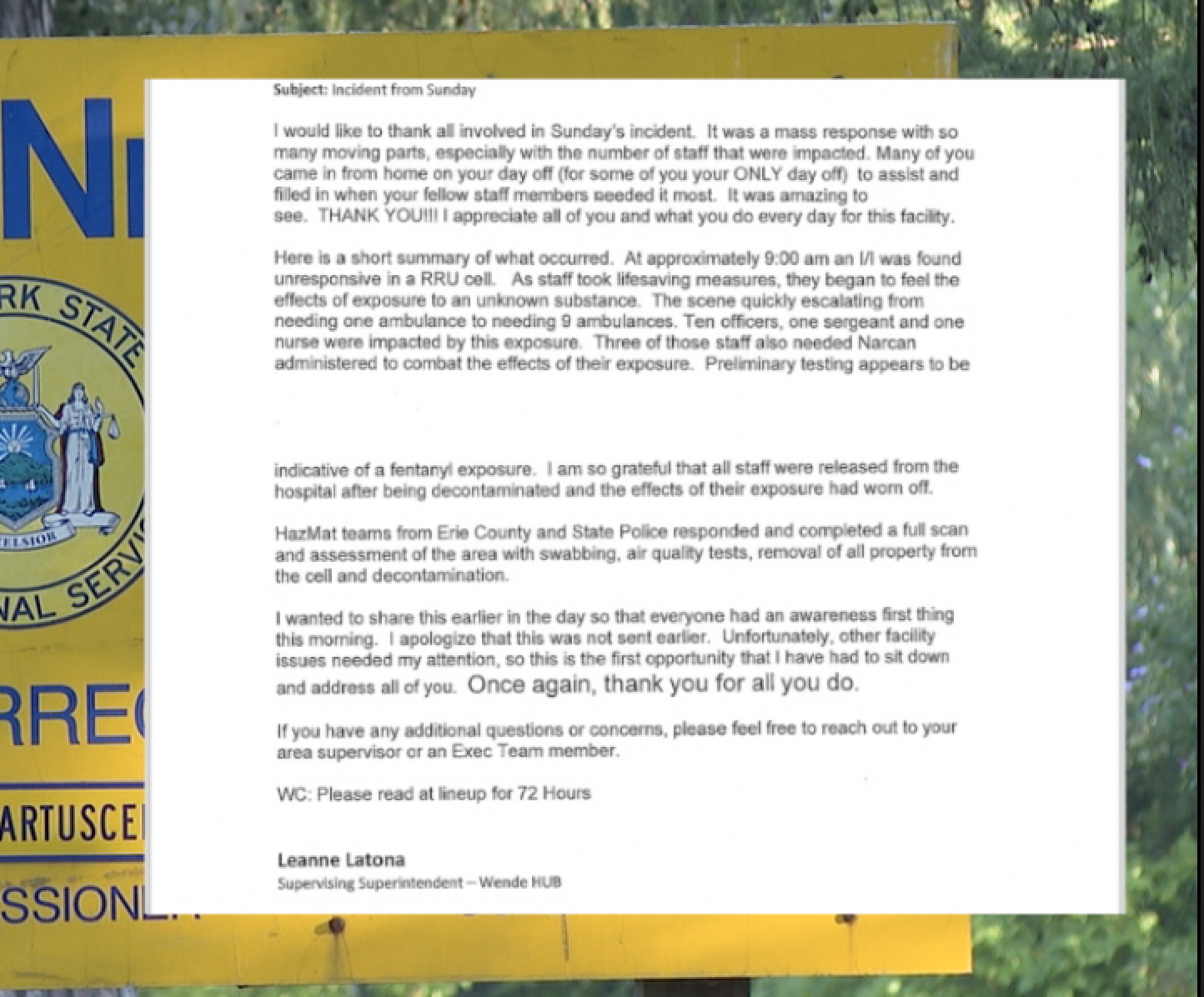 3 officers hospitalized after chemical exposure at Collins Correctional 3 officers hospitalized after chemical exposure at Collins Correctional