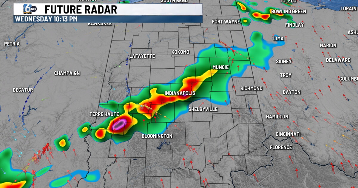 Storms develop later this afternoon and evening