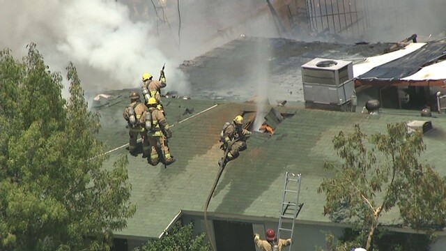 Tempe firefighters battle house fire near Hardy/Broadway