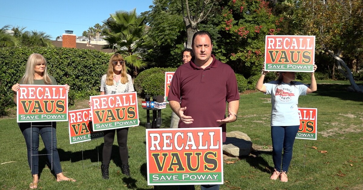 Recall effort launched against Poway Mayor Steve Vaus