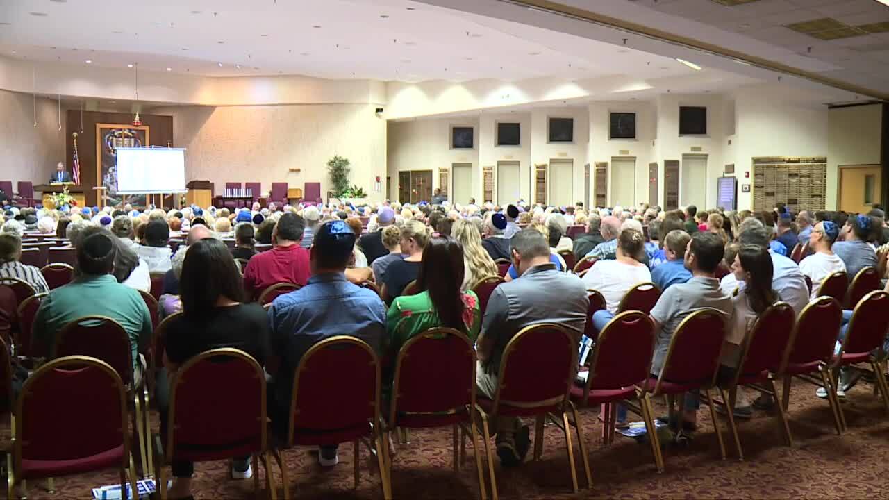 Around 700 people attended a solidarity event for Israel at Temple Torat Emet west of Boynton Beach. Oct. 11, 2023