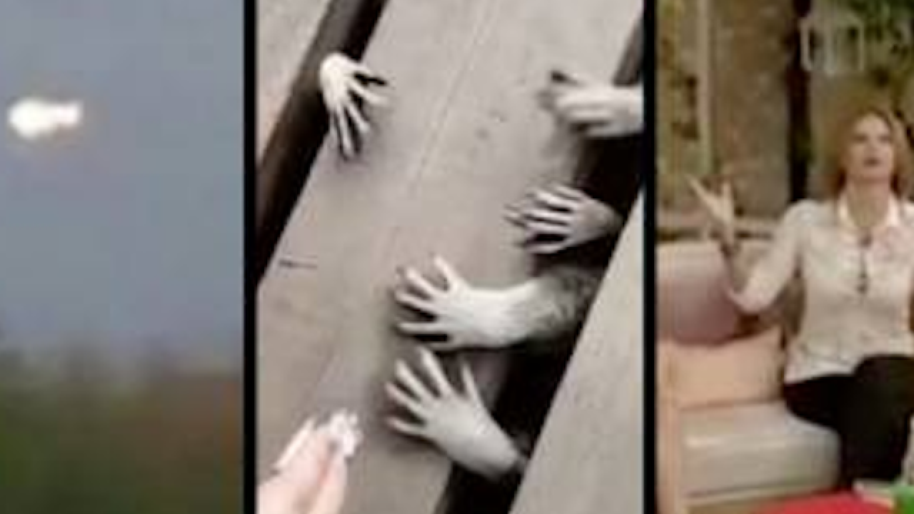 Real or fake? Glowing UFO, mini porch monsters and ghostly guest