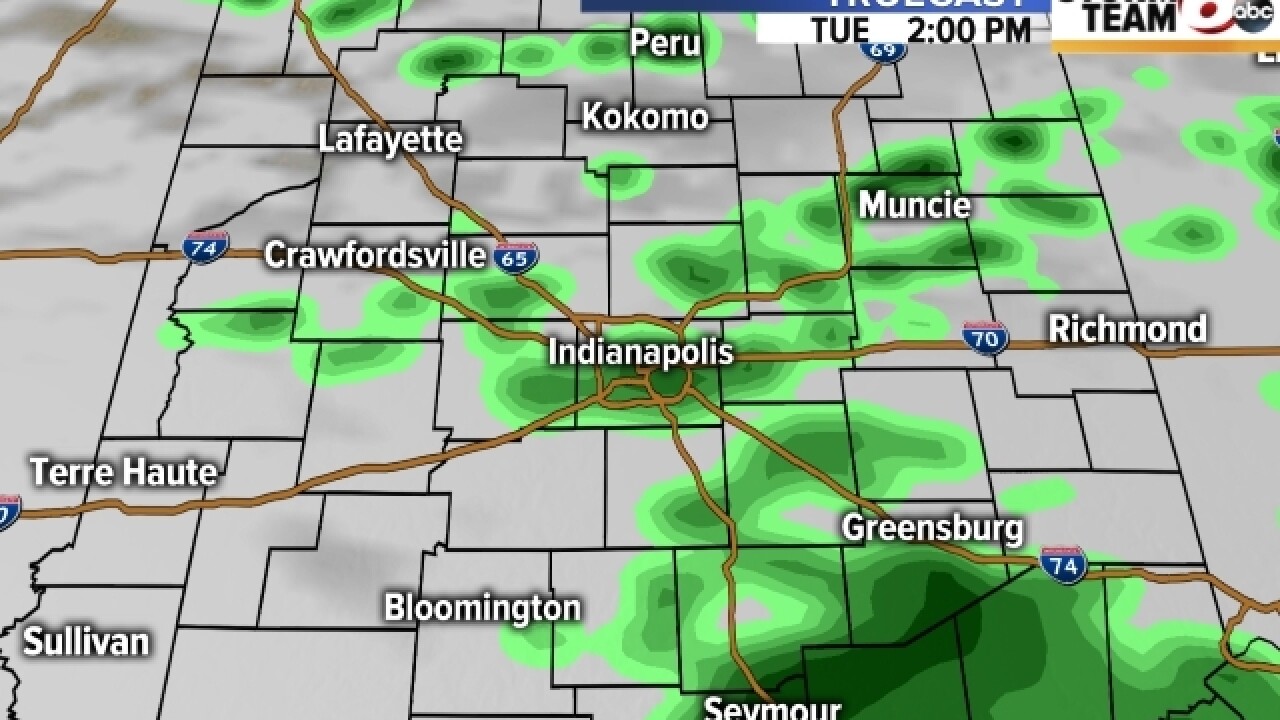 PHOTOS: See when light showers will hit you