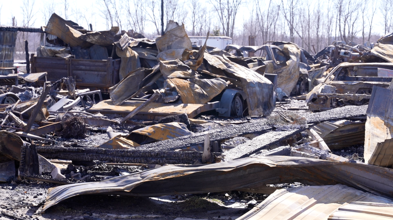 Fire destroys williamston business
