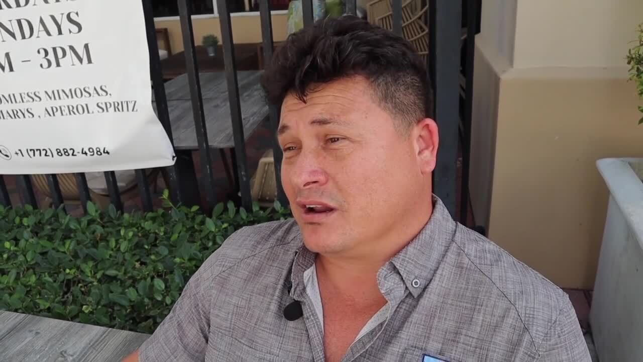 Sandro Dos Santos, owner of Second Street Barbershop in Fort Pierce, says: "More people, more trash. I just hope we’re not going to have double the trash. I don't think anyone likes trash." Oct. 31, 2023