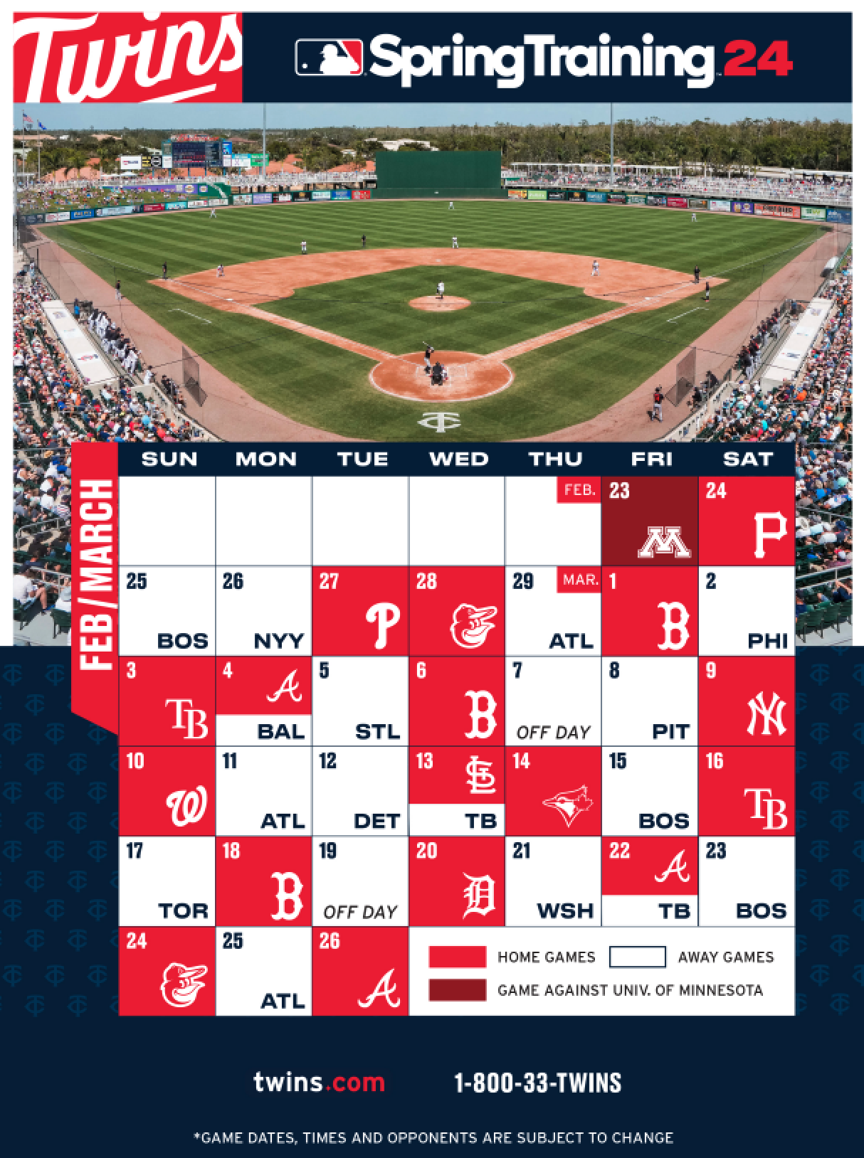 Minnesota Twins Announce 2024 Spring Training Schedule minnesota-twins-announce-2024-spring-training-schedule