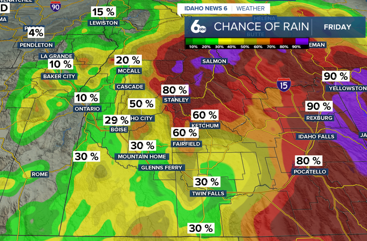 Chance of Rain Friday